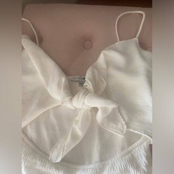 🤍✨ Fashion Nova ✨🤍 White Have A Great Day Bow Mini Dress ✨ Small/Med, SOLD OUT - Picture 8 of 12